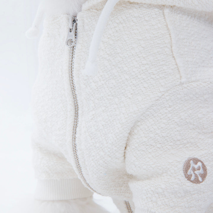 ※予約販売【ARUMARU】HELLO KITTY × ARUMARU Cropped hoodie zip jacket set（Ivory）