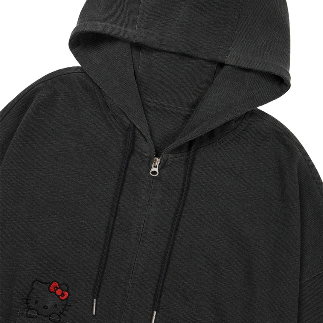 ※予約販売【ARUMARU】HELLO KITTY × ARUMARU Originalfit hoodie zip jacket set（Charcoal）