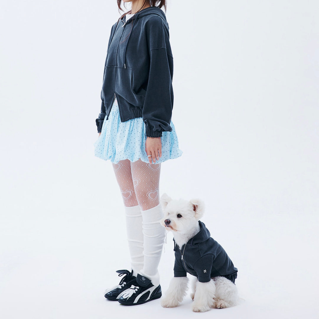 ※予約販売【ARUMARU】HELLO KITTY × ARUMARU Originalfit hoodie zip jacket set（Charcoal）