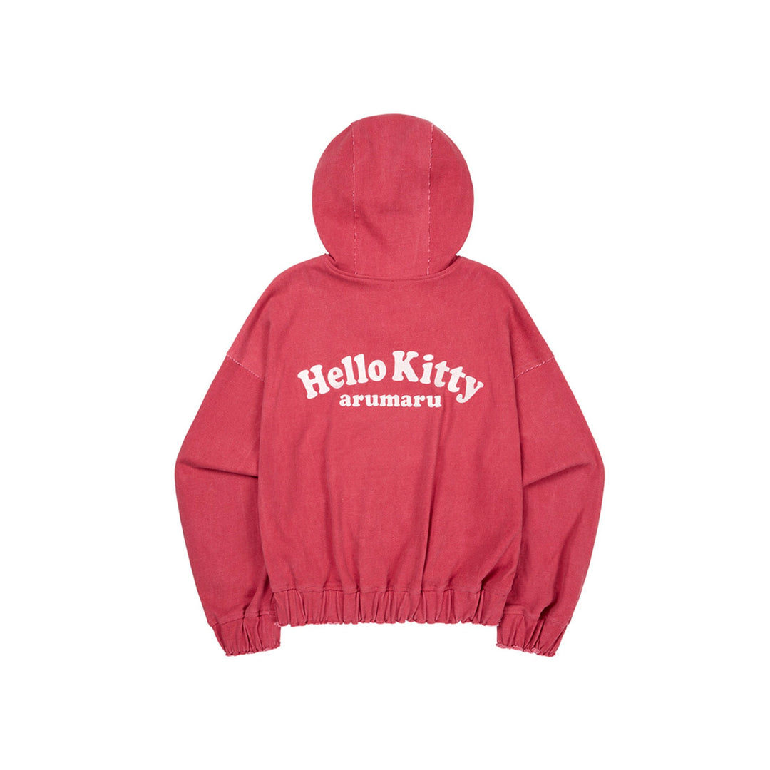 ※予約販売【ARUMARU】HELLO KITTY × ARUMARU Originalfit hoodie zip jacket set（Red）