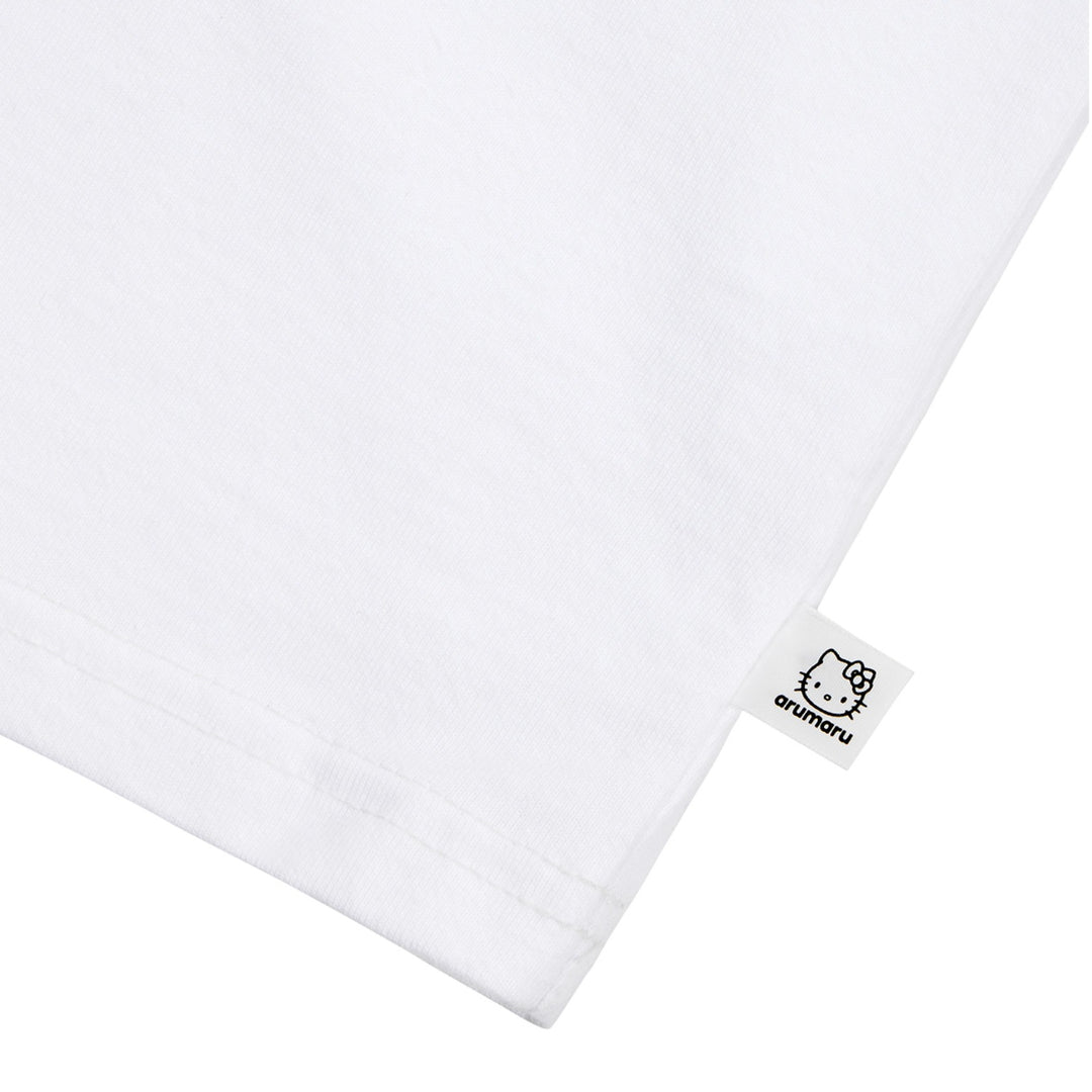 ※予約販売【ARUMARU】HELLO KITTY × ARUMARU Logo crop top set（White）