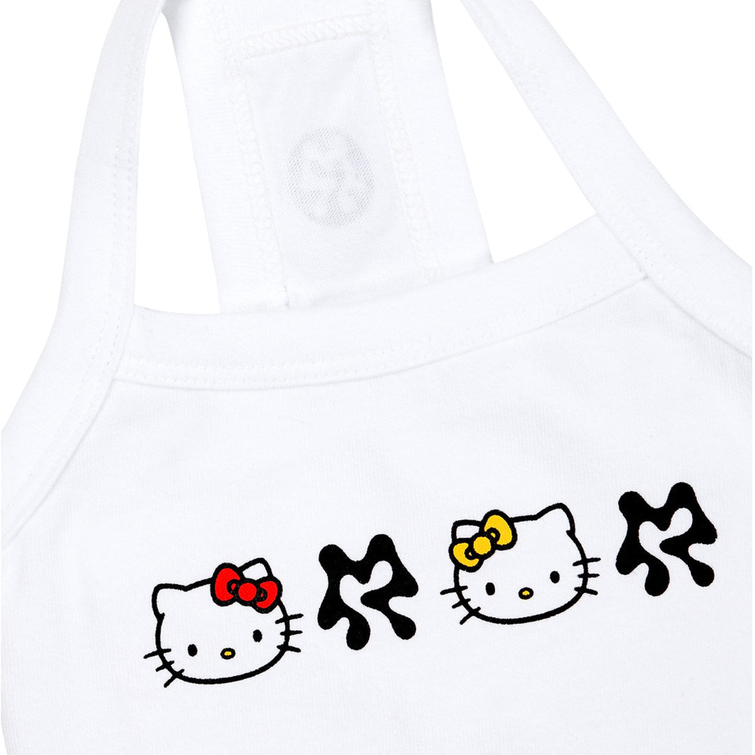 ※予約販売【ARUMARU】HELLO KITTY × ARUMARU Logo crop top set（White）