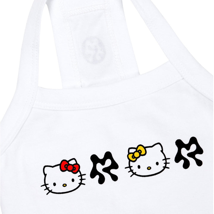 ※予約販売【ARUMARU】HELLO KITTY × ARUMARU Logo crop top set（White）