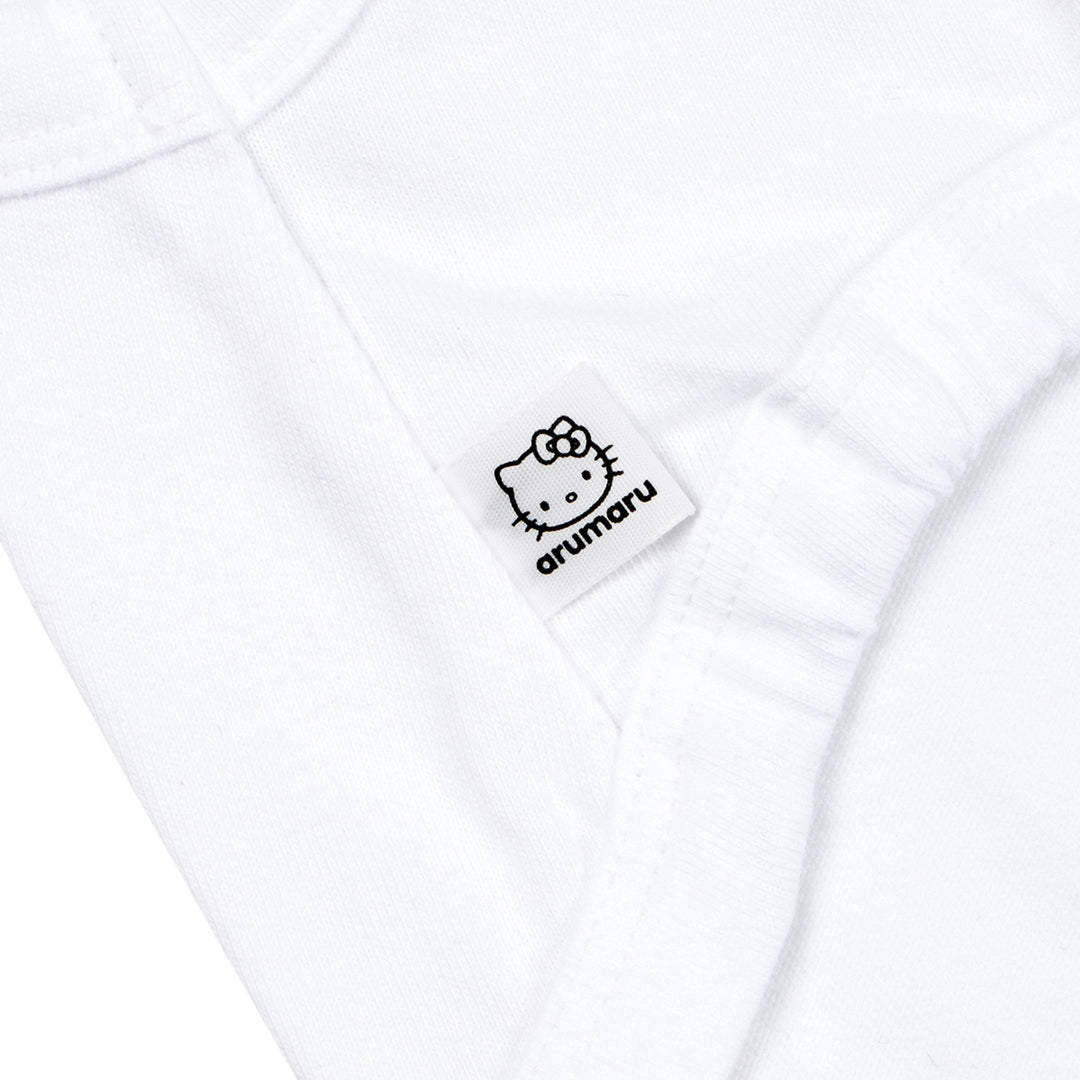 ※予約販売【ARUMARU】HELLO KITTY × ARUMARU Logo crop top set（White）