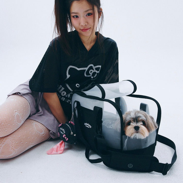 ※予約販売【ARUMARU】HELLO KITTY × ARUMARU Carry Bag（Black）