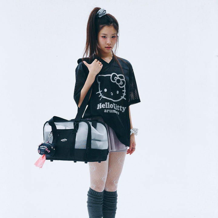 ※予約販売【ARUMARU】HELLO KITTY × ARUMARU Carry Bag（Black）