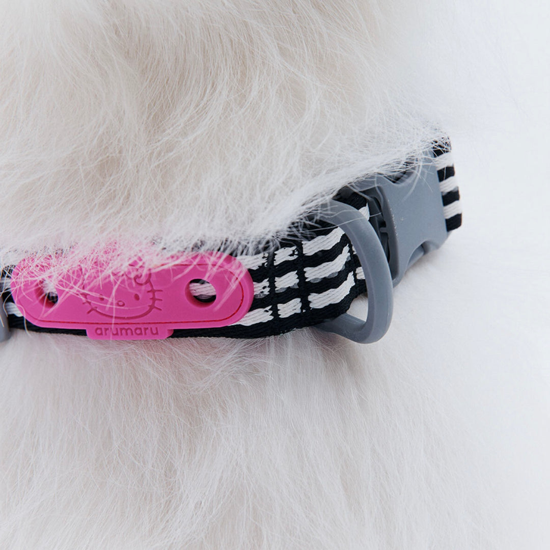※予約販売【ARUMARU】HELLO KITTY × ARUMARU Dog collar（Black）