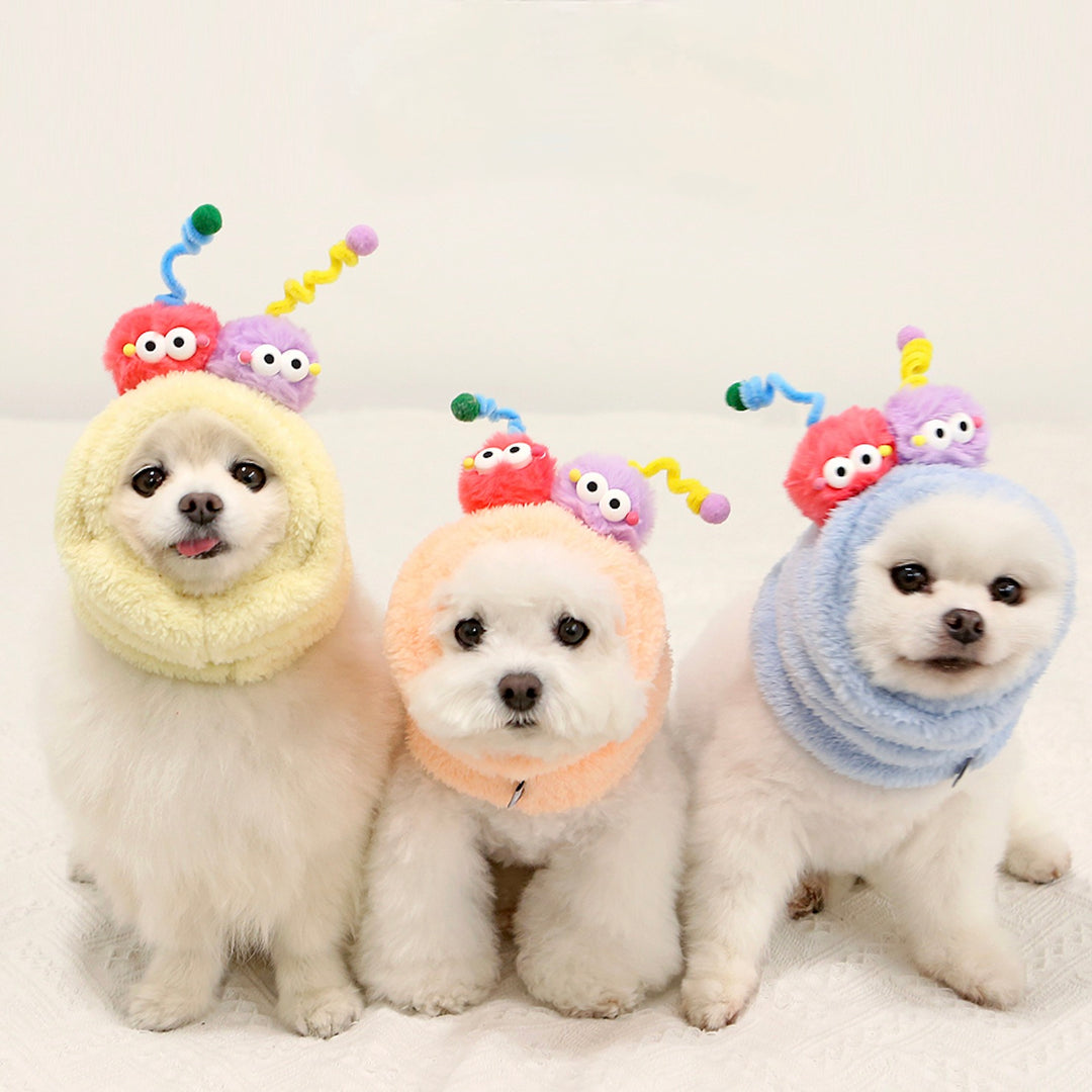 ※予約販売【ITS DOG】Pom Pom Monster Neck Warmer（Orange）
