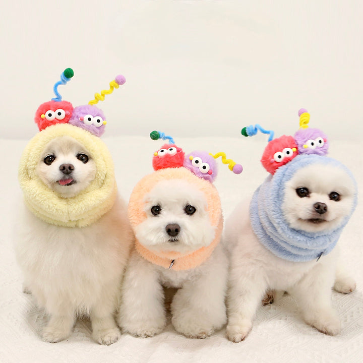 ※予約販売【ITS DOG】Pom Pom Monster Neck Warmer（Orange）