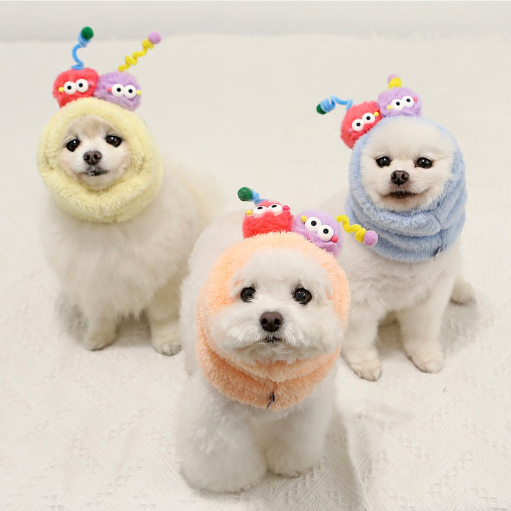 ※予約販売【ITS DOG】Pom Pom Monster Neck Warmer（Blue）