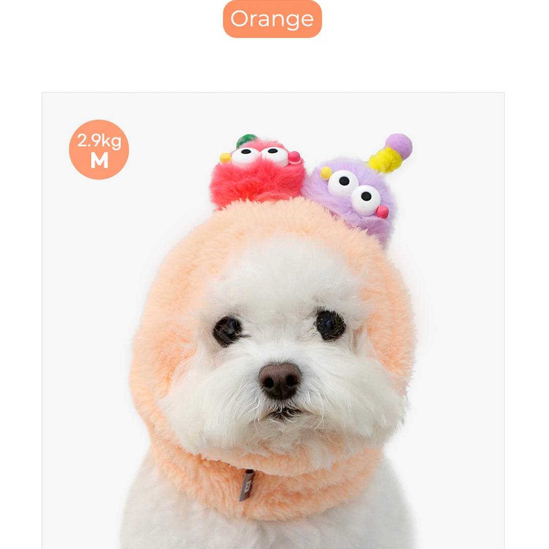 ※予約販売【ITS DOG】Pom Pom Monster Neck Warmer（Orange）