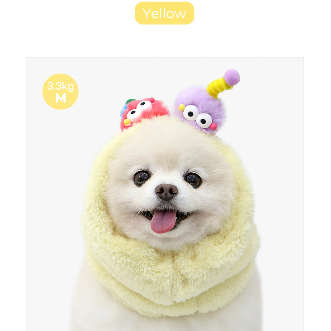 ※予約販売【ITS DOG】Pom Pom Monster Neck Warmer（Yellow）