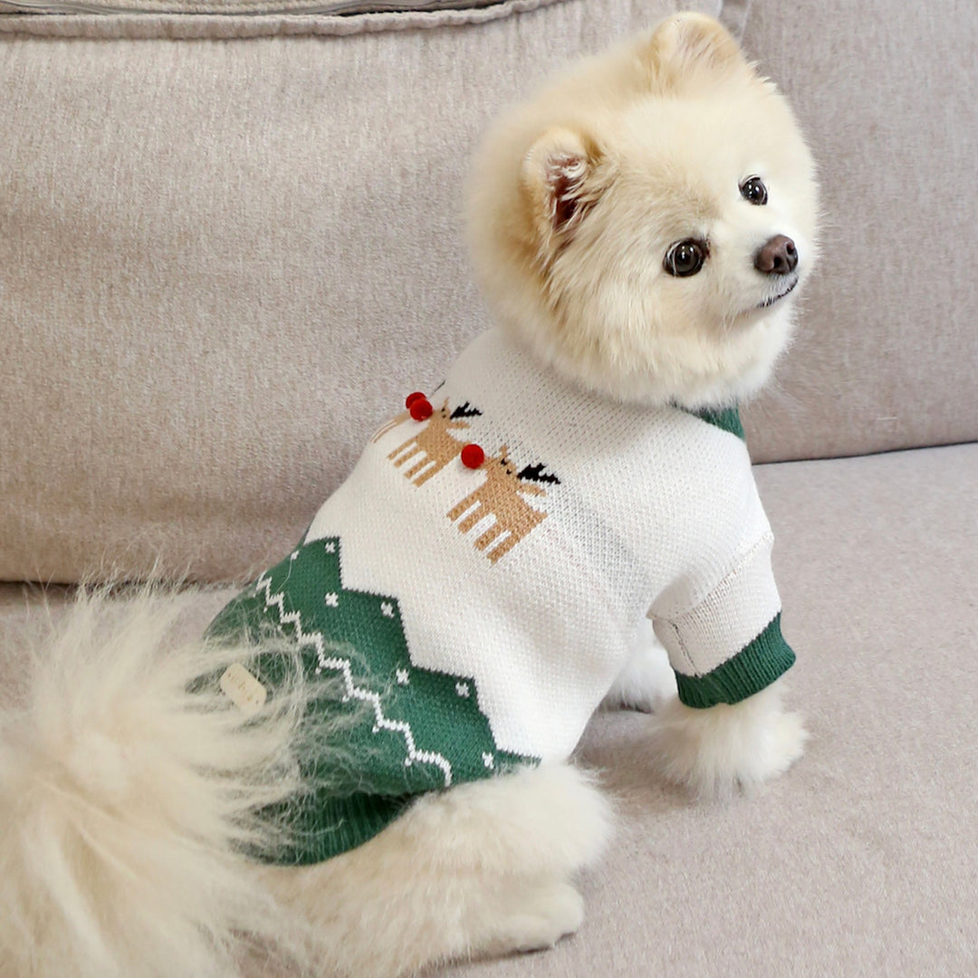 ※予約販売【ITS DOG】Red Coco Rudolph Knit（2color）