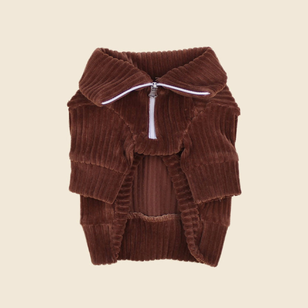 ※予約販売【CRR】Warm Velour Half Zip-up（Deep Brown）