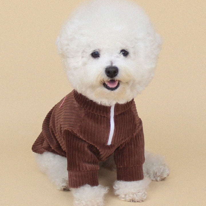 ※予約販売【CRR】Warm Velour Half Zip-up（Deep Brown）