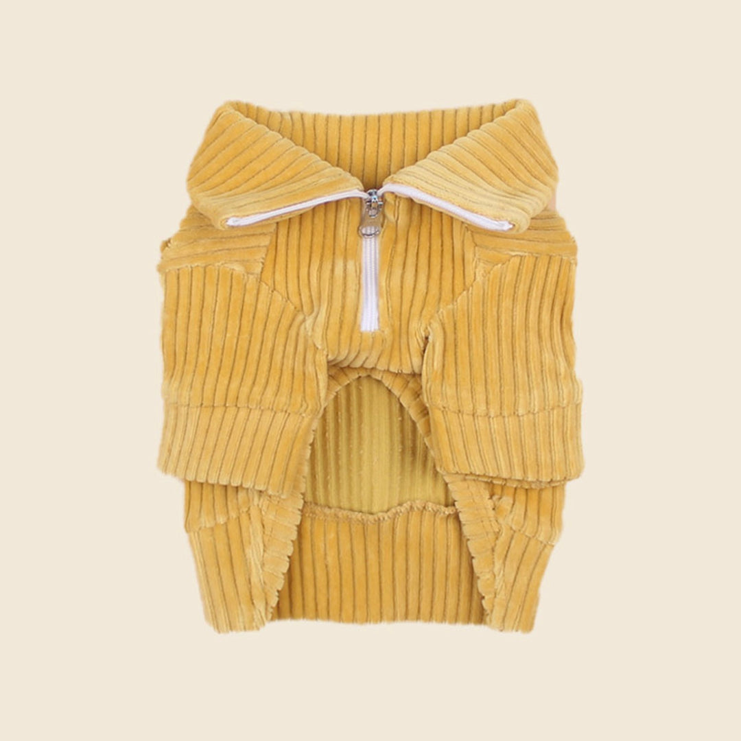 ※予約販売【CRR】Warm Velour Half Zip-up（Mustard）