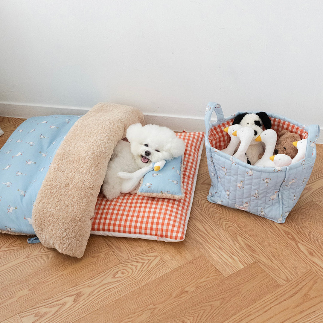 ※予約販売【noutti】Duck Toy Basket（Sky / Orange Red）