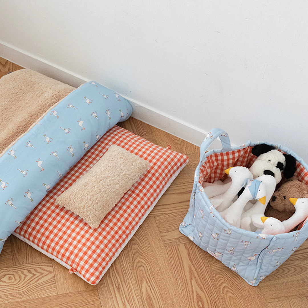 ※予約販売【noutti】Duck Toy Basket（Sky / Orange Red）