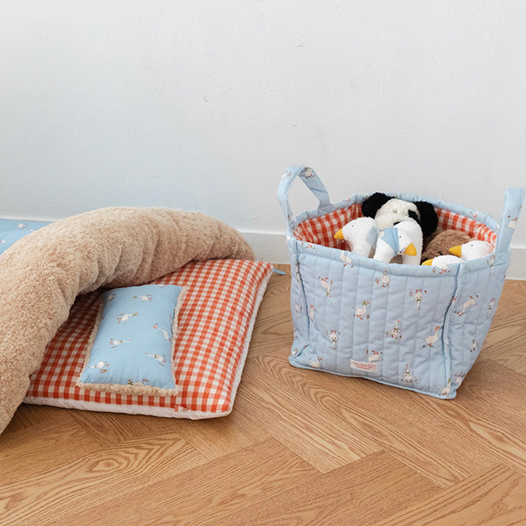 ※予約販売【noutti】Duck Toy Basket（Sky / Orange Red）
