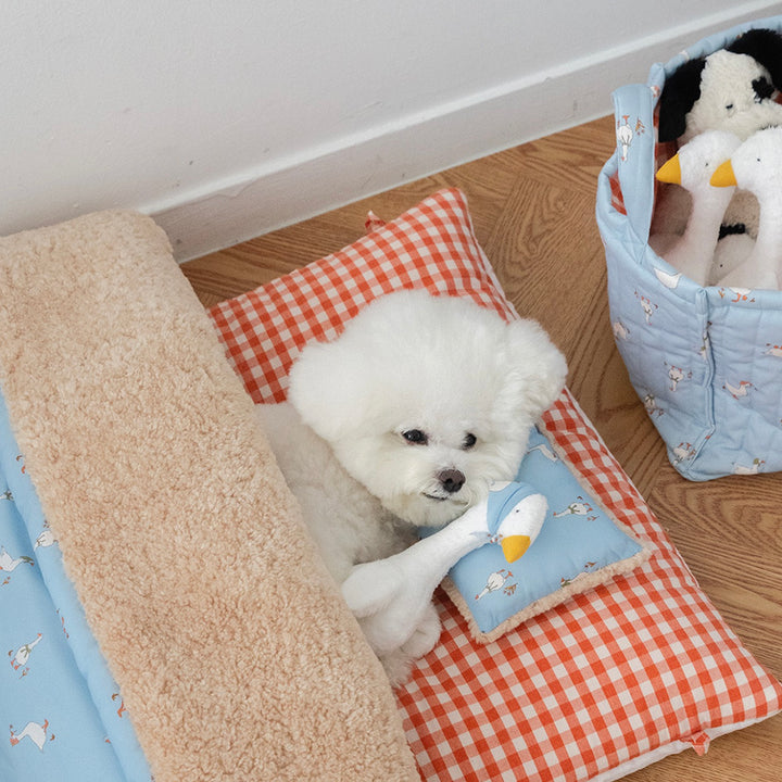 ※予約販売【noutti】Duck Toy Basket（Sky / Orange Red）