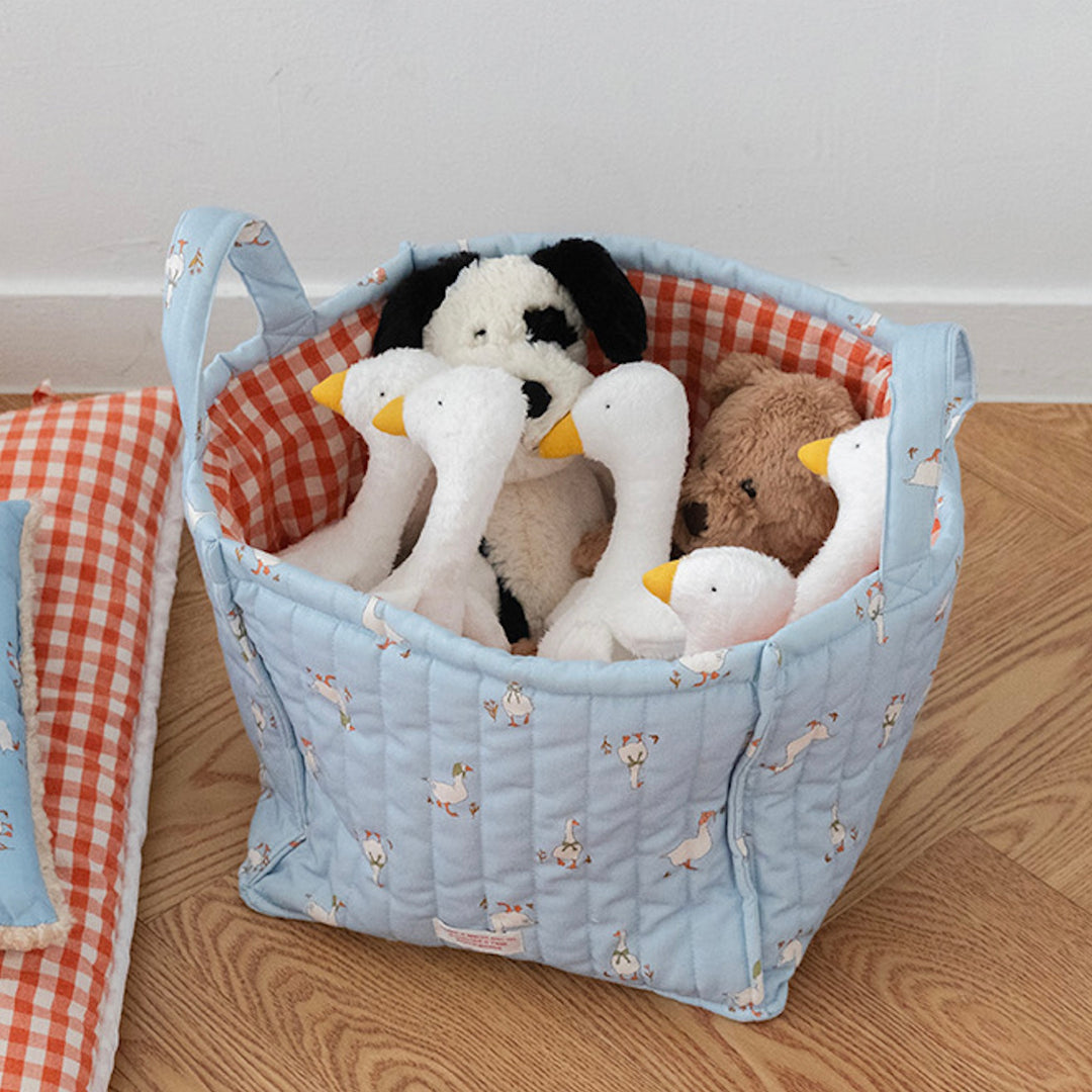 ※予約販売【noutti】Duck Toy Basket（Sky / Orange Red）