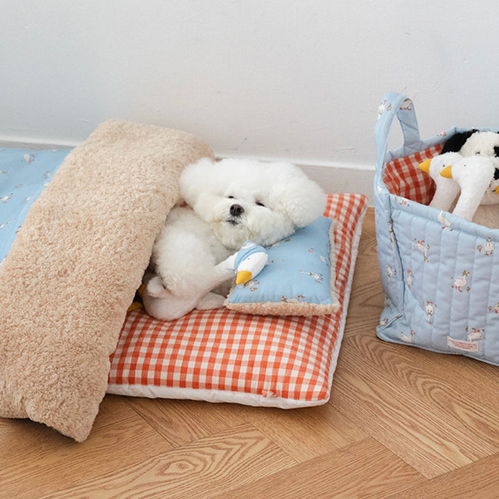 ※予約販売【noutti】Duck Toy Basket（Sky / Orange Red）