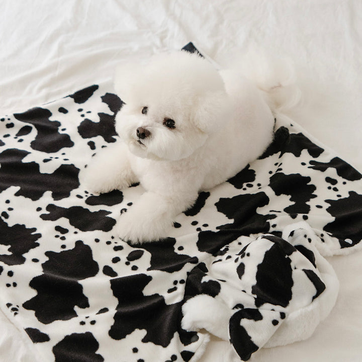 即納【noutti】Cow Cape Blanket