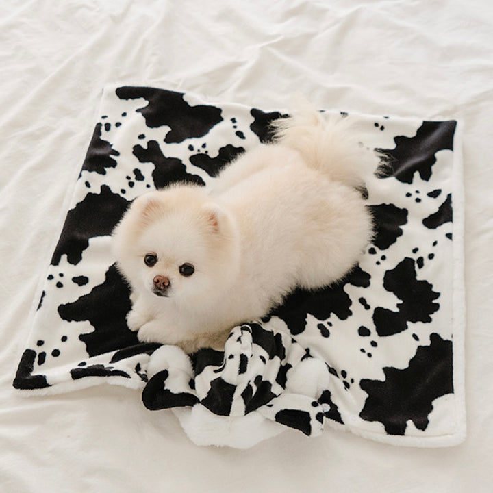 即納【noutti】Cow Cape Blanket