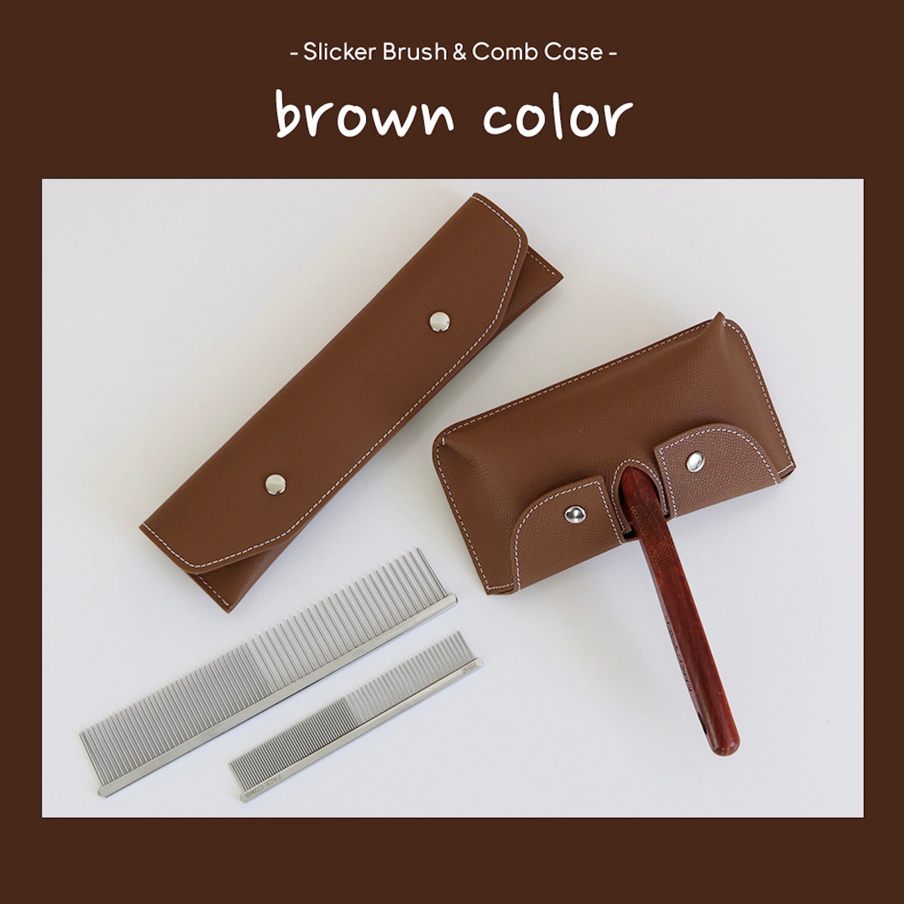 海外犬服 高品質なインポートのドッグウェア通販【Chiot】Leather Comb