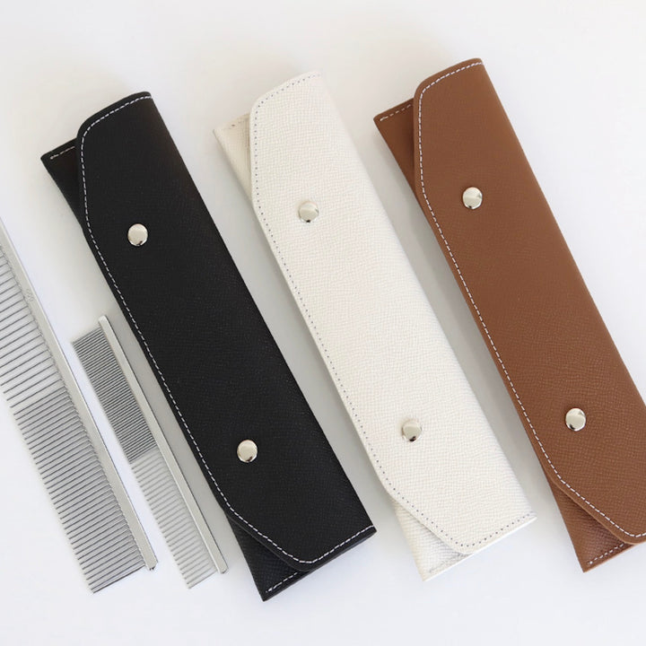 ※予約販売【Chiot】Leather Comb Case（Black）