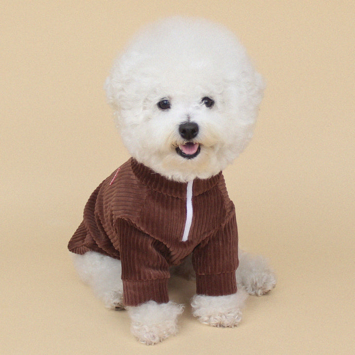 ※予約販売【CRR】Warm Velour Half Zip-up（Deep Brown）