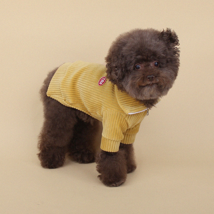 ※予約販売【CRR】Warm Velour Half Zip-up（Mustard）