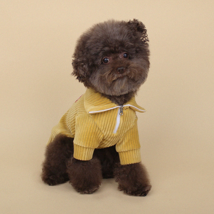 ※予約販売【CRR】Warm Velour Half Zip-up（Mustard）