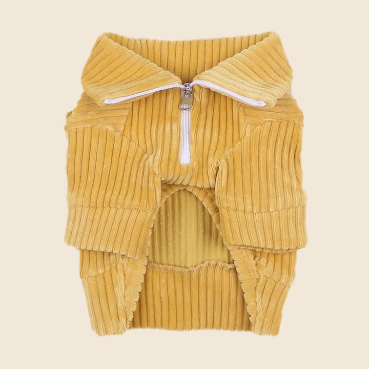 ※予約販売【CRR】Warm Velour Half Zip-up（Mustard）