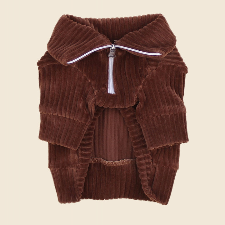 ※予約販売【CRR】Warm Velour Half Zip-up（Deep Brown）