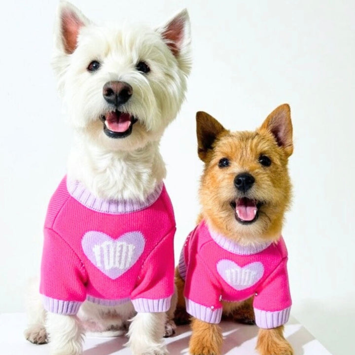 即納【TOOF】Baby Heart Sweater（Pink / Lavender）