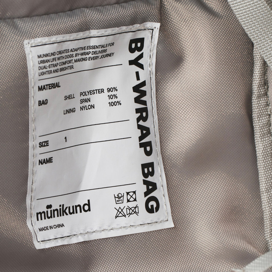 ※予約販売【munikund】BY-WRAP BAG（2colors）｜犬用バッグ