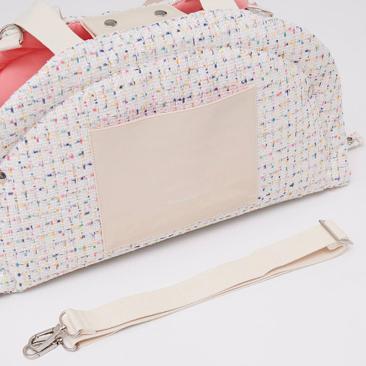 ※予約販売【foreverybari】Tweed Park Bag（White）