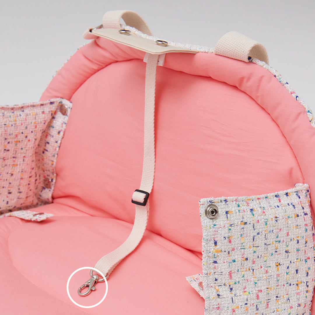 ※予約販売【foreverybari】Tweed Park Bag（White）