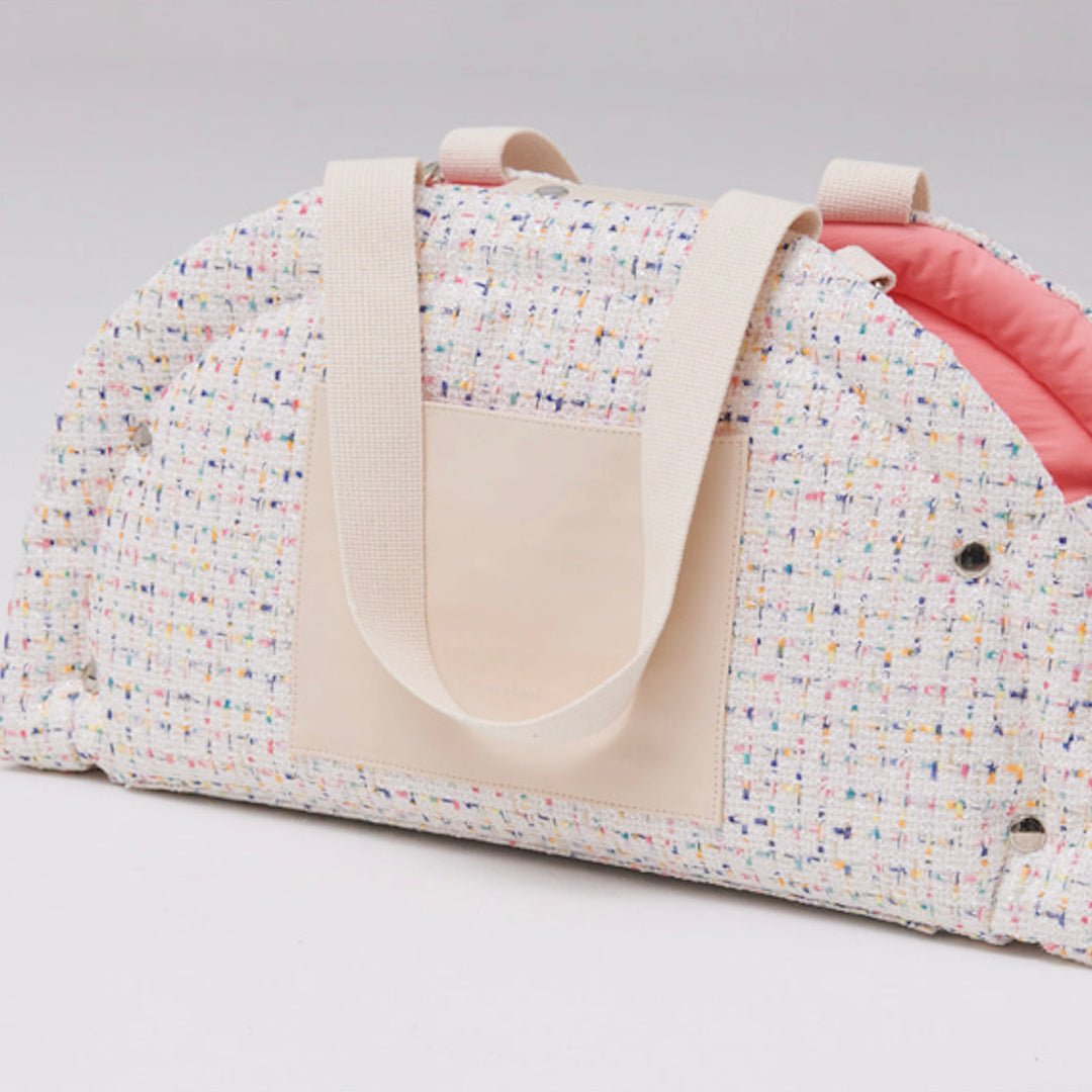 ※予約販売【foreverybari】Tweed Park Bag（White）