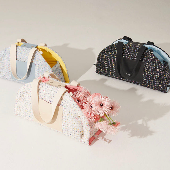 ※予約販売【foreverybari】Tweed Park Bag（Sky Blue）