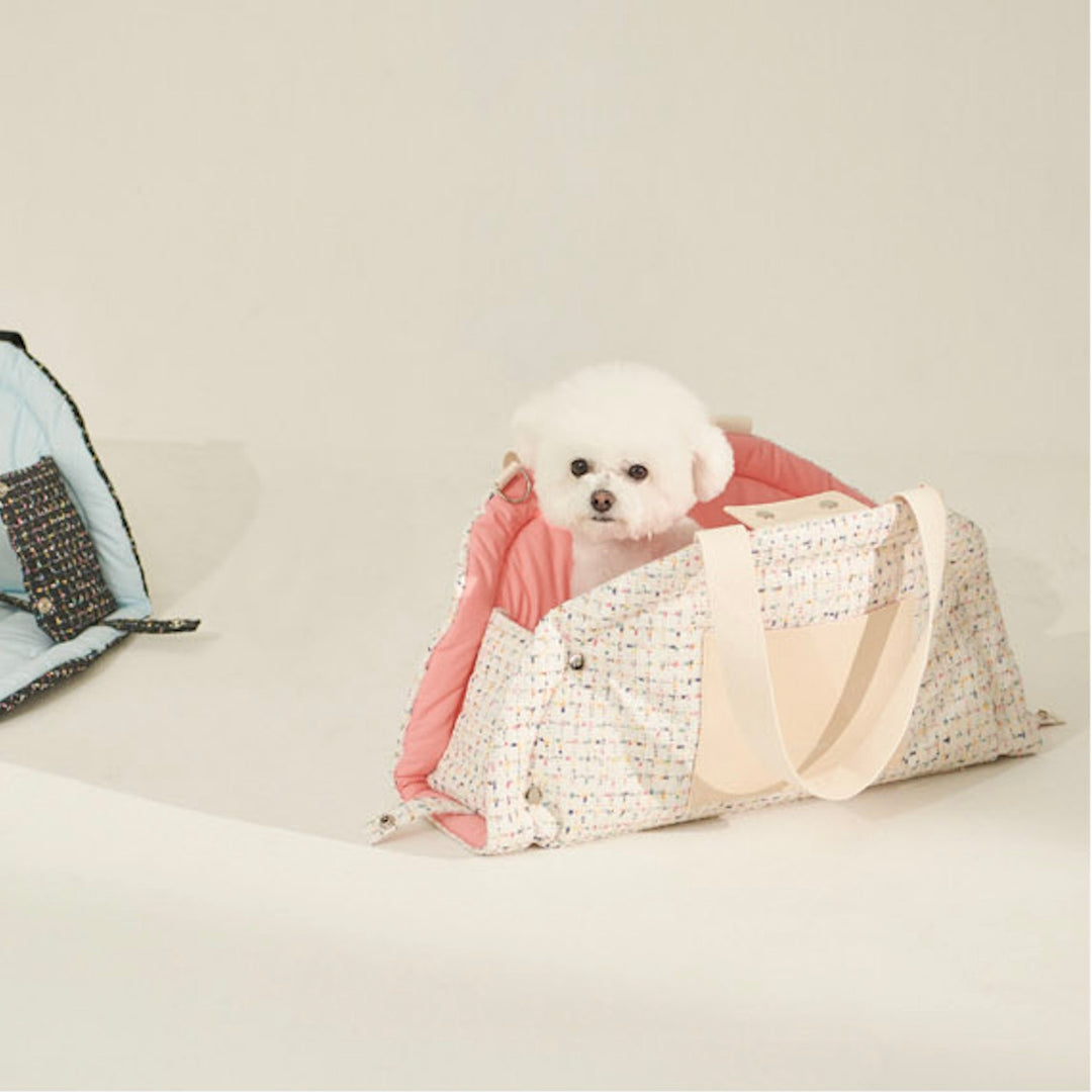 ※予約販売【foreverybari】Tweed Park Bag（White）