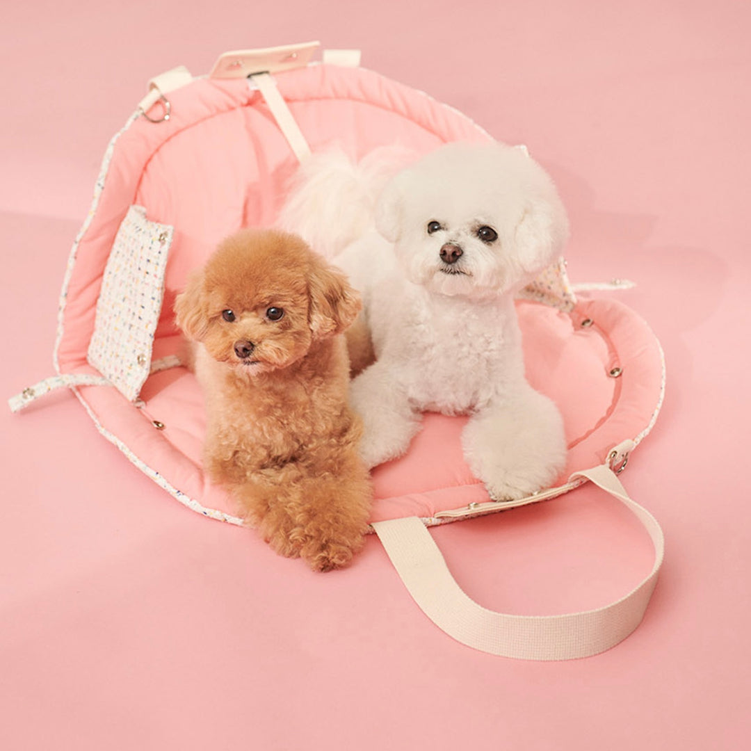 ※予約販売【foreverybari】Tweed Park Bag（White）