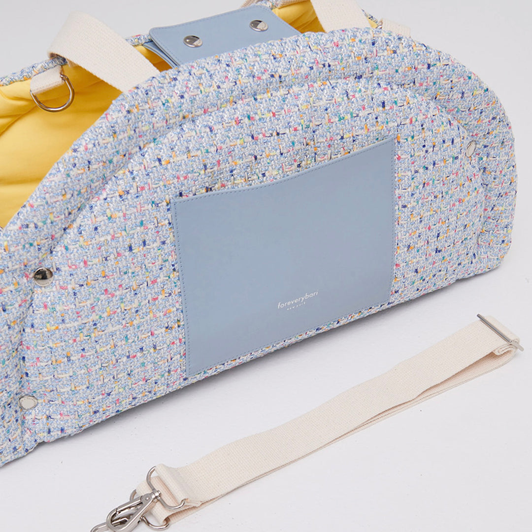※予約販売【foreverybari】Tweed Park Bag（Sky Blue）