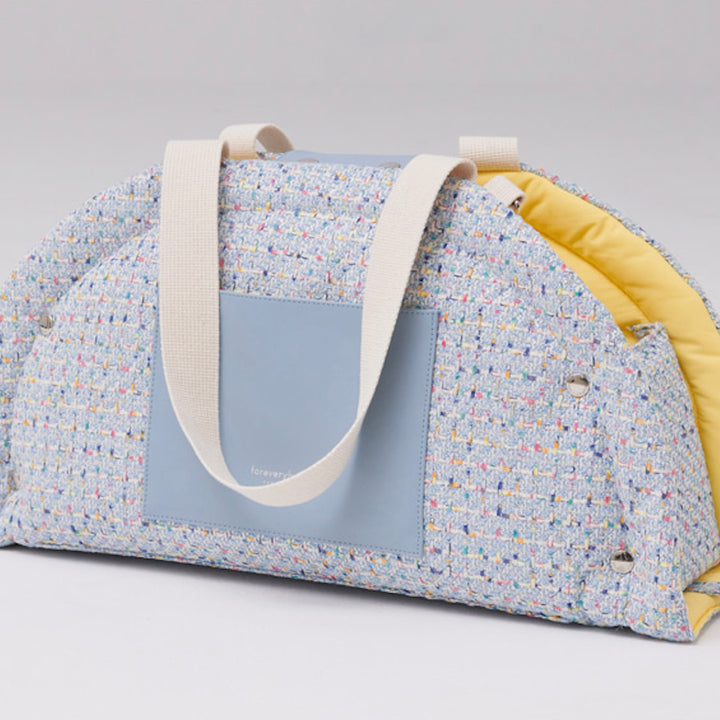 ※予約販売【foreverybari】Tweed Park Bag（Sky Blue）