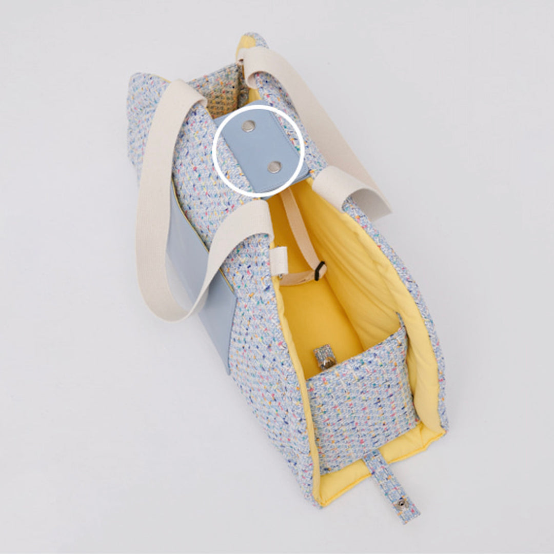 ※予約販売【foreverybari】Tweed Park Bag（Sky Blue）