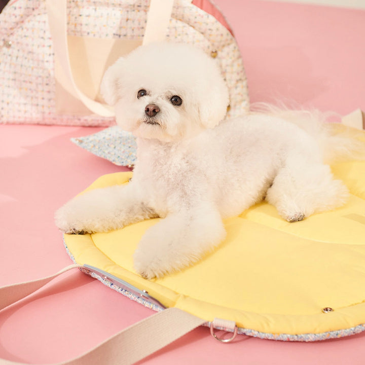 ※予約販売【foreverybari】Tweed Park Bag（Sky Blue）