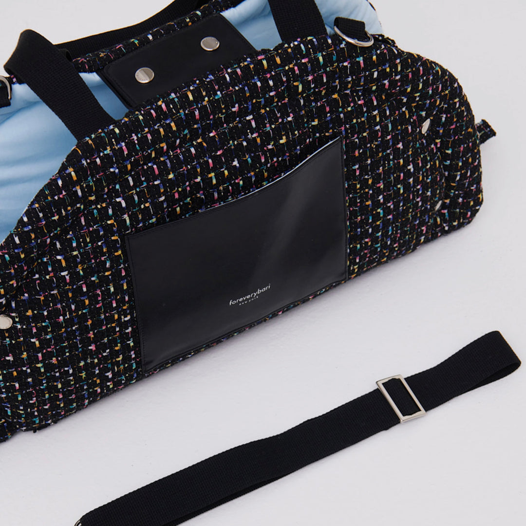 ※予約販売【foreverybari】Tweed Park Bag（Black）
