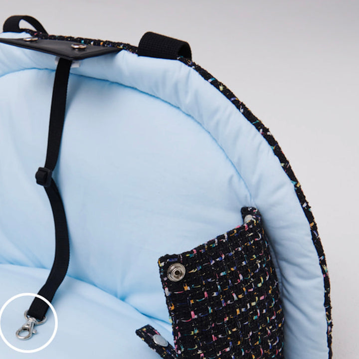 ※予約販売【foreverybari】Tweed Park Bag（Black）