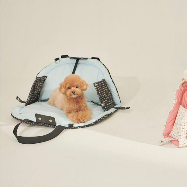 ※予約販売【foreverybari】Tweed Park Bag（Black）